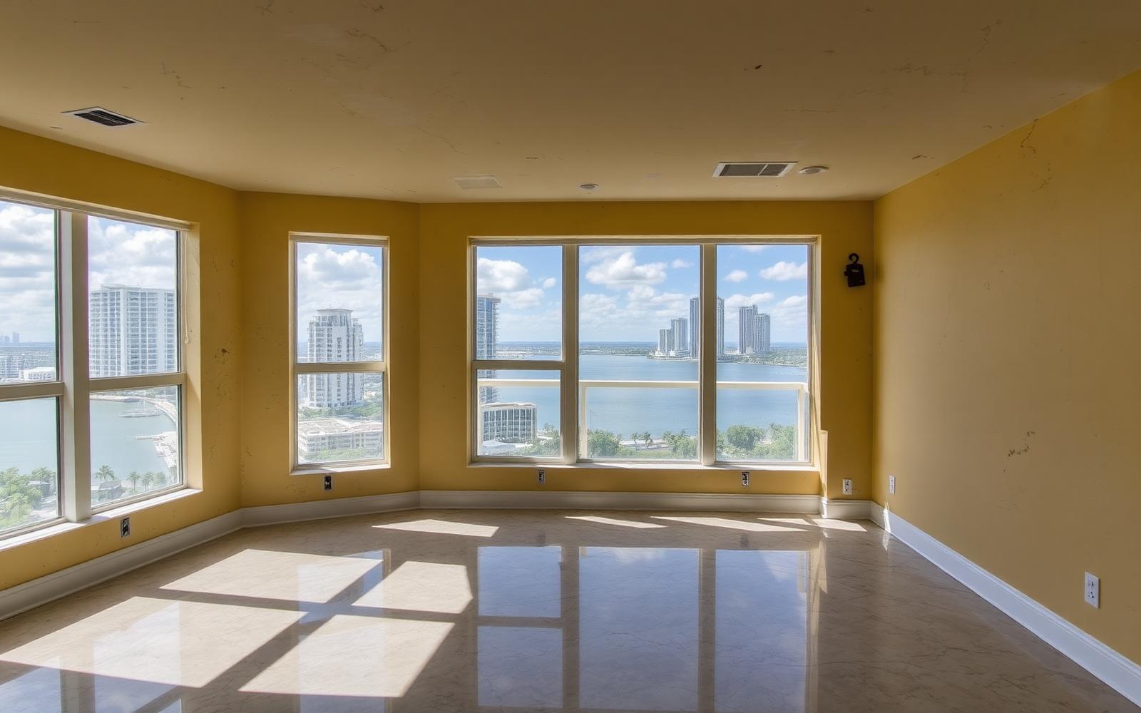 Before — Fisher Island Miami luxury condo interior